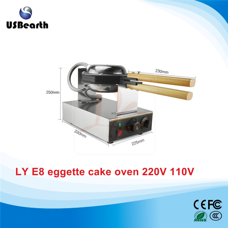 LY E8   eggettes   ö Ŀ  ǰ  ũ  220V 110V EU ̱ ÷/LY E8 electric Chinese eggettes puff waffle iron maker machine bubble egg cake